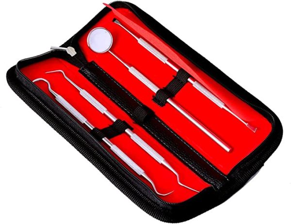 Dental Care Kit for Plaque Removal 4 Piece Tool Set