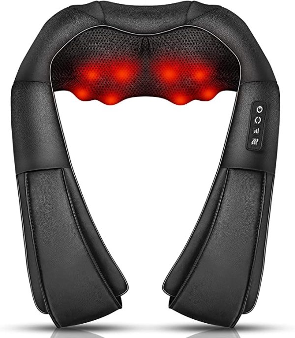Neck Massager, Deep Tissue 3D Kneading with Heat