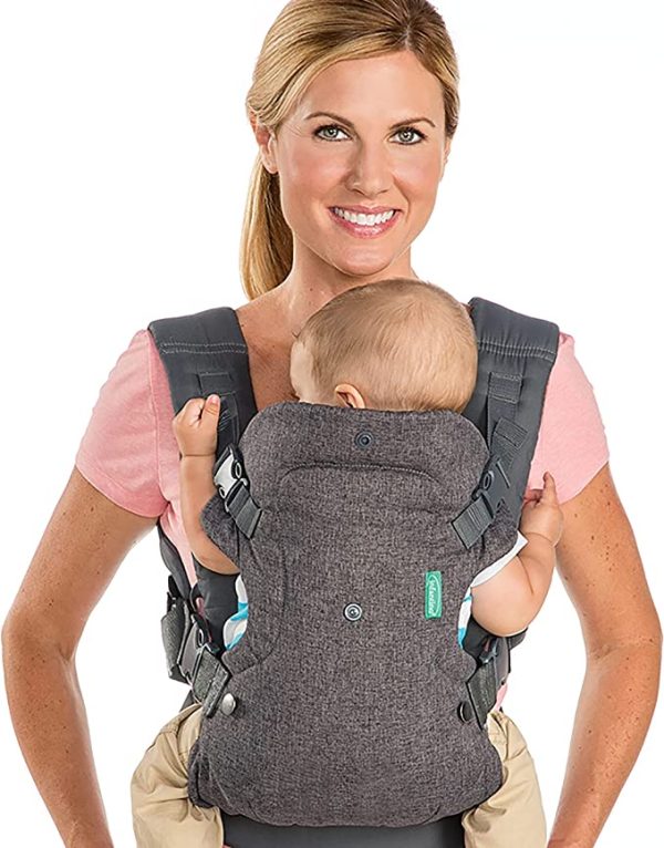 Infantino Flip Advanced 4-in-1 Grey Carrier - Ergonomic, convertible