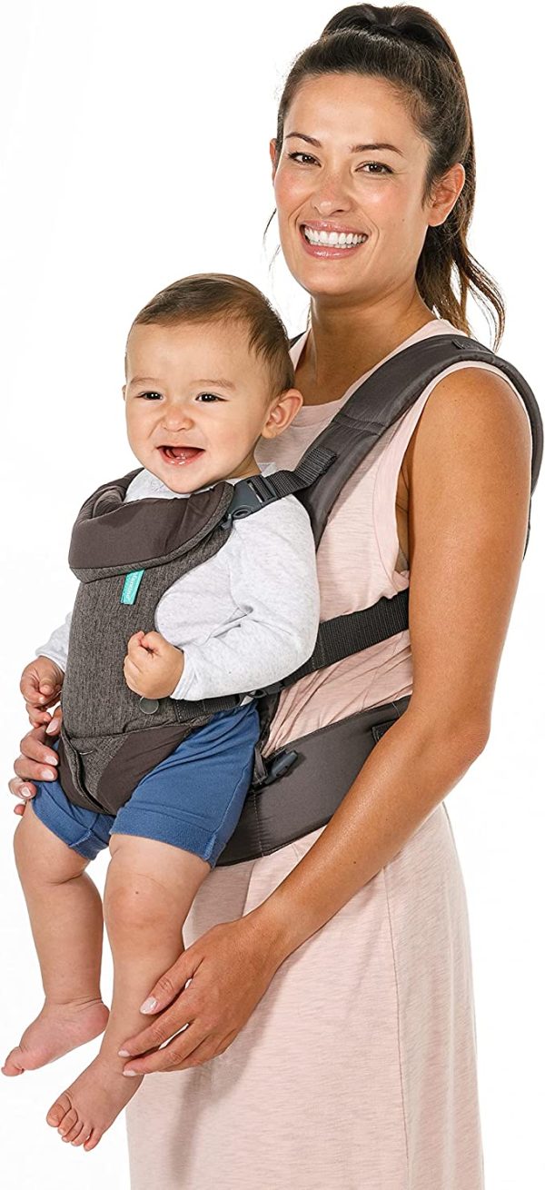 Infantino Flip Advanced 4-in-1 Grey Carrier - Ergonomic, convertible