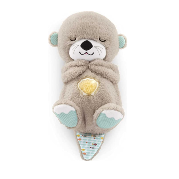 Fisher-Price Soothe 'n' Snuggle Otter - Plush Toy with 11 Sensory Features - Soft Music & Lights